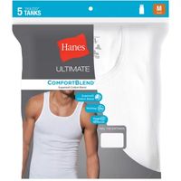 Hanes Ultimate Comfortblend Mens 5 Pack Tank