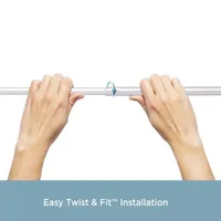Kenney Twist & Fit 5/8 Tension Curtain Rod