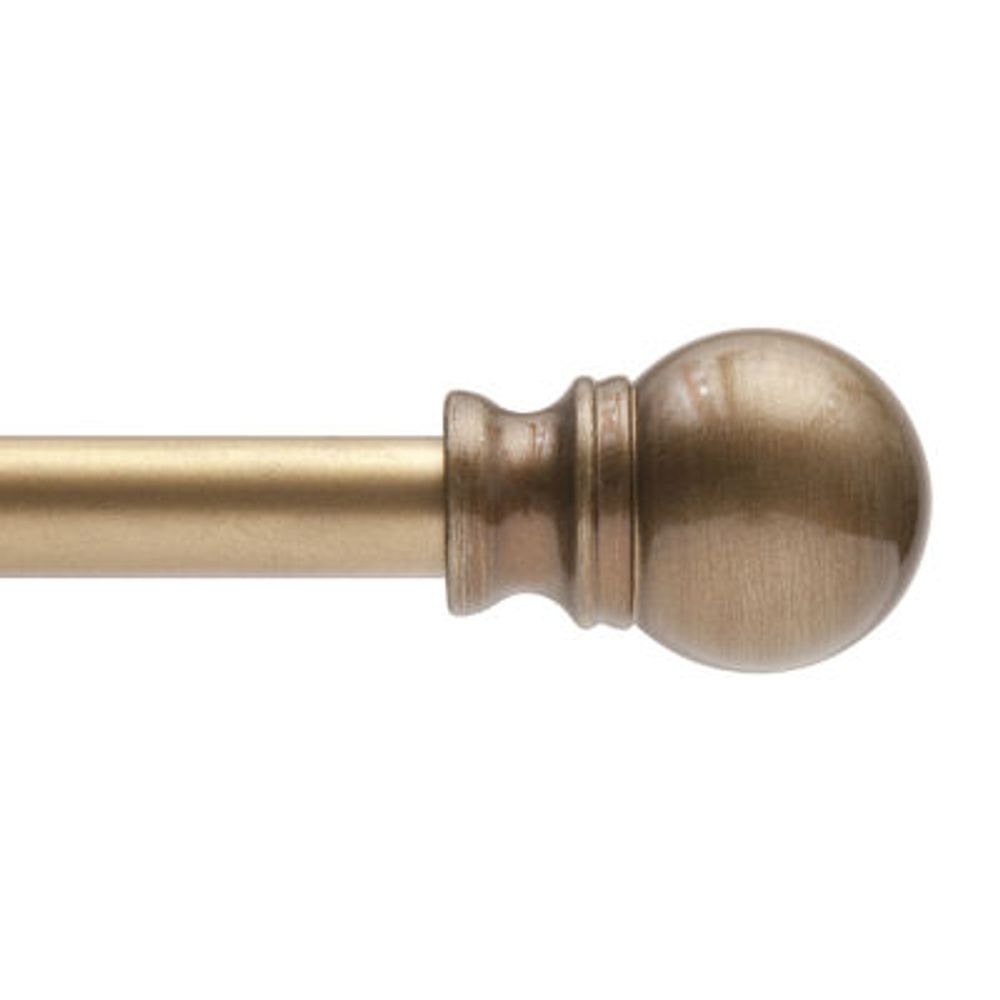 Kenney Davenport Petite Ball 1/2 Adjustable Curtain Rod