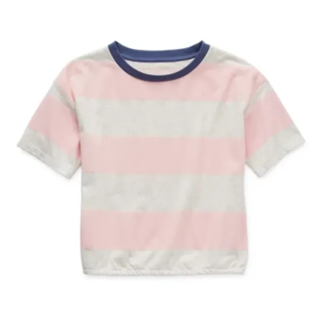 Thereabouts Little & Big Girls Round Neck Short Sleeve Graphic T-Shirt