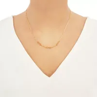 14K Gold Inch Solid Curb Chain Necklace