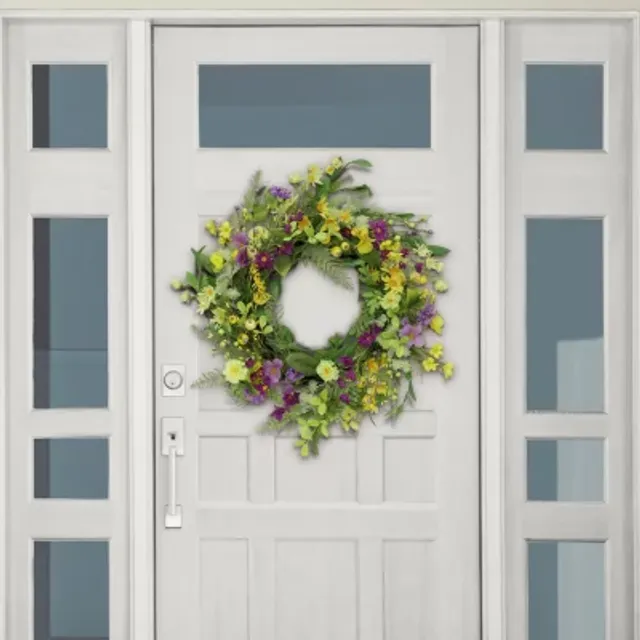 Puleo International 24 Artificial Floral Spring Wreath