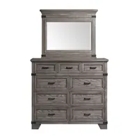 Central Park 9-Drawer Dresser and Mirror