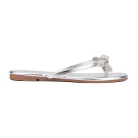 Olivia Miller Womens Frosting Flat Sandals