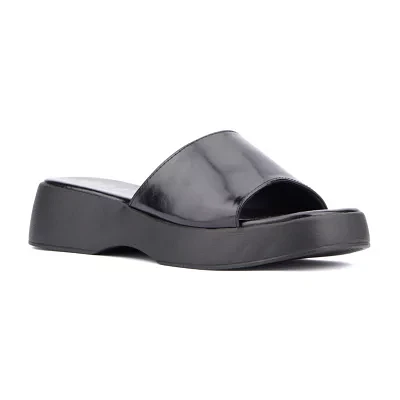 Olivia Miller Womens Ambition Flat Sandals