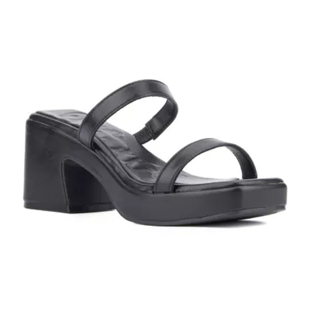 Olivia Miller Womens Savage Heeled Sandals