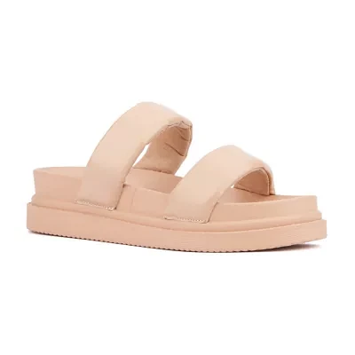 Olivia Miller Womens Pto Flat Sandals