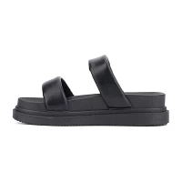 Olivia Miller Womens Pto Flat Sandals