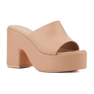 Olivia Miller Womens Crush Heeled Sandals