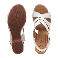 Clarks Womens Giselle Beach Wedge Sandals