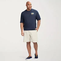 IZOD Big and Tall Saltwater Mens Crew Neck Short Sleeve Classic Fit Graphic T-Shirt