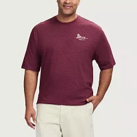 IZOD Big and Tall Saltwater Mens Crew Neck Short Sleeve Classic Fit Graphic T-Shirt