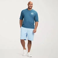 IZOD Big and Tall Saltwater Mens Crew Neck Short Sleeve Classic Fit Graphic T-Shirt