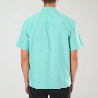 Smiths Workwear Breezy Performance Mens Regular Fit Short Sleeve Button-Down Shirt