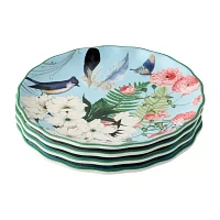 Certified International Flora 4-pc. Ceramic Salad Plate