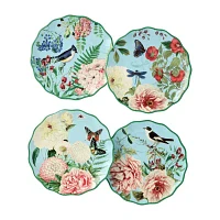 Certified International Flora 4-pc. Ceramic Appetizer Plate