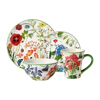 Certified International Greenhouse 16-pc. Ceramic Dinnerware Set