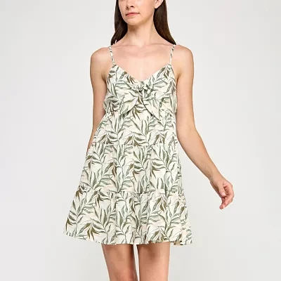Trixxi Womens Sleeveless A-Line Dress Juniors