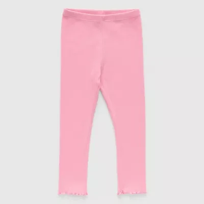 Okie Dokie Toddler & Little Girls Rib Full Length Leggings