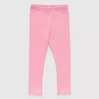 Okie Dokie Toddler & Little Girls Rib Full Length Leggings