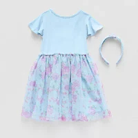 Btween Toddler Girls Short Sleeve Flutter A-Line Dress