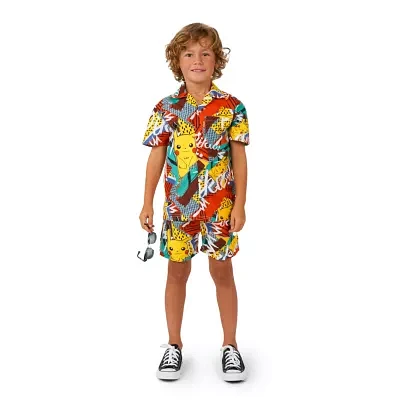 Opposuits Little Boys Pikachu 2-pc. Pokeman Short Set