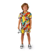 Opposuits Little Boys Pikachu 2-pc. Pokeman Short Set