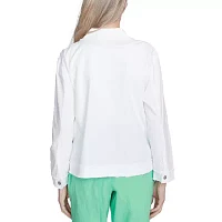 Alfred Dunner Rise And Shine Lightweight Womens Jacket