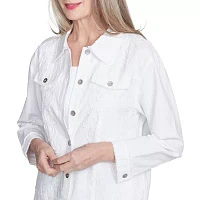 Alfred Dunner Rise And Shine Lightweight Womens Jacket