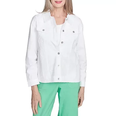 Alfred Dunner Rise And Shine Lightweight Womens Jacket