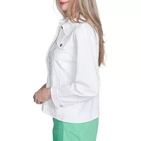 Alfred Dunner Rise And Shine Lightweight Womens Jacket