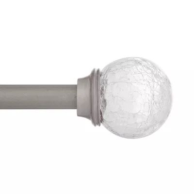 Kenney Walden Crackle Ball 5/8 Adjustable Curtain Rod