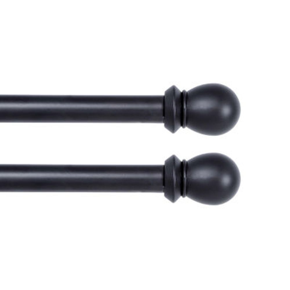 Kenney Scroll Ball Double Curtain Rod