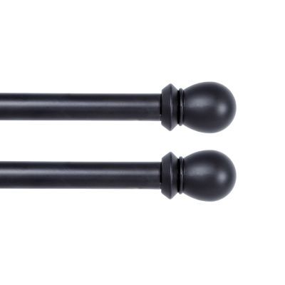 Kenney Scroll Ball Double Curtain Rod