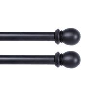 Kenney Scroll Ball Double Curtain Rod