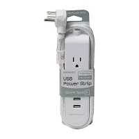 Merkury 3 Ft 2.1A Fabric Power Strip