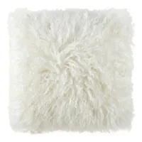 Loom + Forge Mongolian Fur Square Throw Pillow