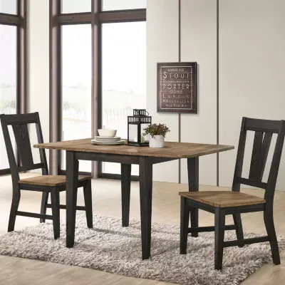 Napa 3-Piece Set Dining Set with Splat Back Chairs