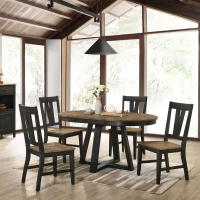 Napa 5-Pc Dining Set with Splat Back Chairs