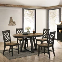 Napa 5-Piece Diining Set with Lattice Back Chairs