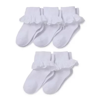 Okie Dokie 5 Pair Turncuff Socks Girls