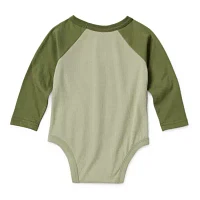 Okie Dokie Baby Boys Crew Neck Long Sleeve Bodysuit