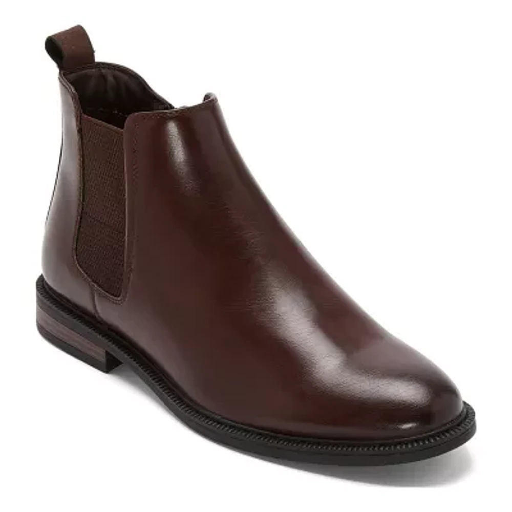 J. Ferrar Mens Blake Flat Heel Chelsea Boots