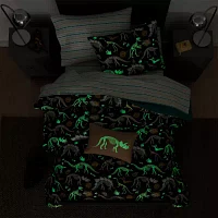 Under The Stars Kids Glow Dark Dino Dinosaurs Comforter Set