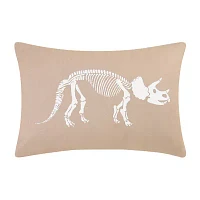 Under the Stars Kids Glow In The Dark Dino Throw Pillow