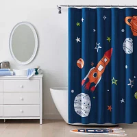 Under the Stars Kids Rocket Bath Mat