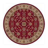 Como Kashan Traditional Oriental Indoor Round Area Rug