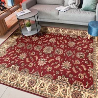 Como Kashan Traditional Oriental Indoor Rectangular Accent Rug