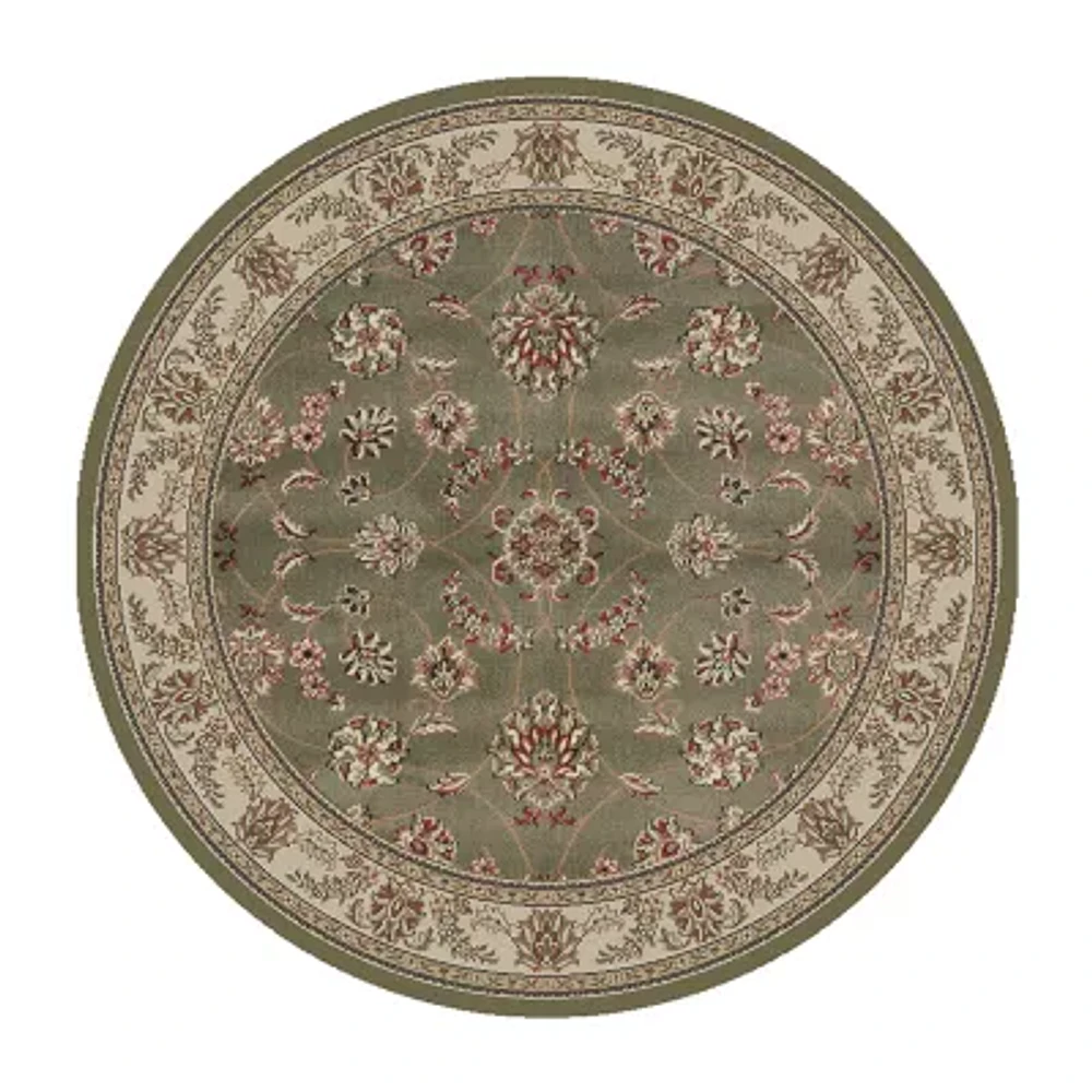 Radici Como Intricate Traditional Oriental Indoor Round Area Rug