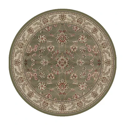 Radici Como Intricate Traditional Oriental Indoor Round Area Rug